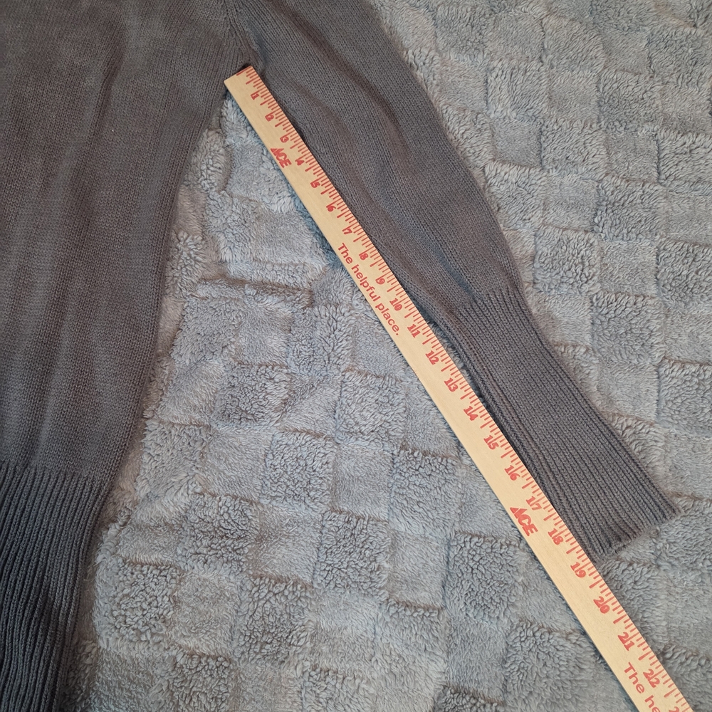 VTG Y2K Guess Charcoal Cowl Neck Sweater Dress Size Med. - Picture 11 of 11